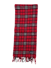 Piros kockás vintage gyapjú sál rojtokkal, klasszikus streetwear kiegészítő