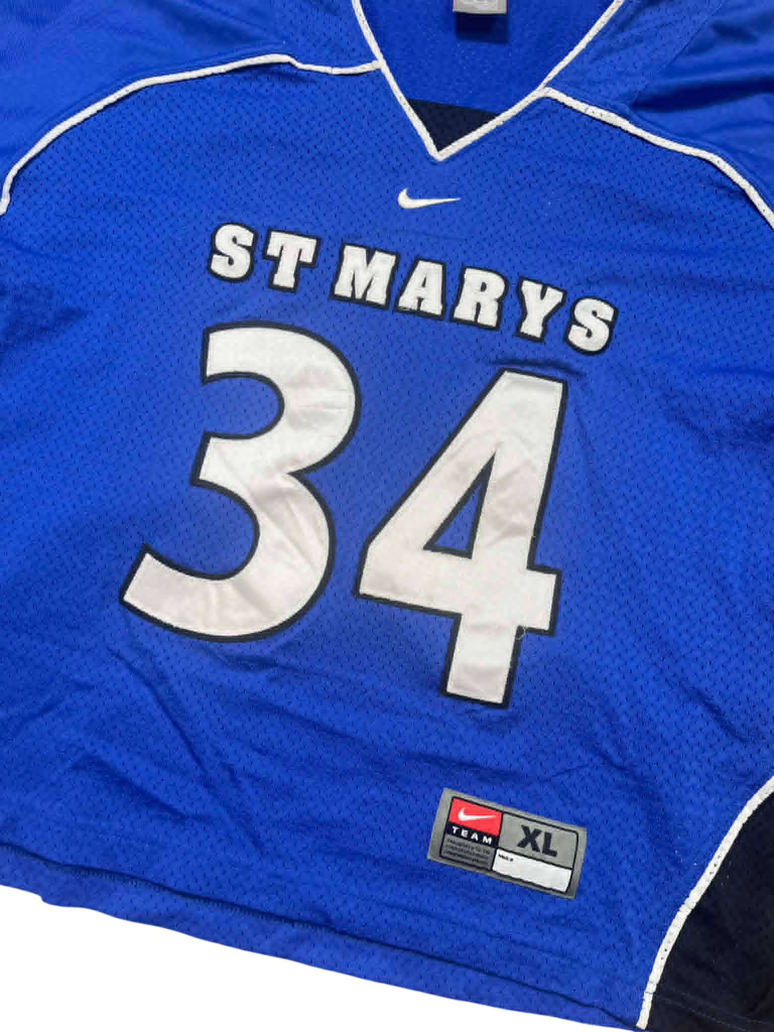 Vintage Nike ST MARYS #34 College Jersey (XL)