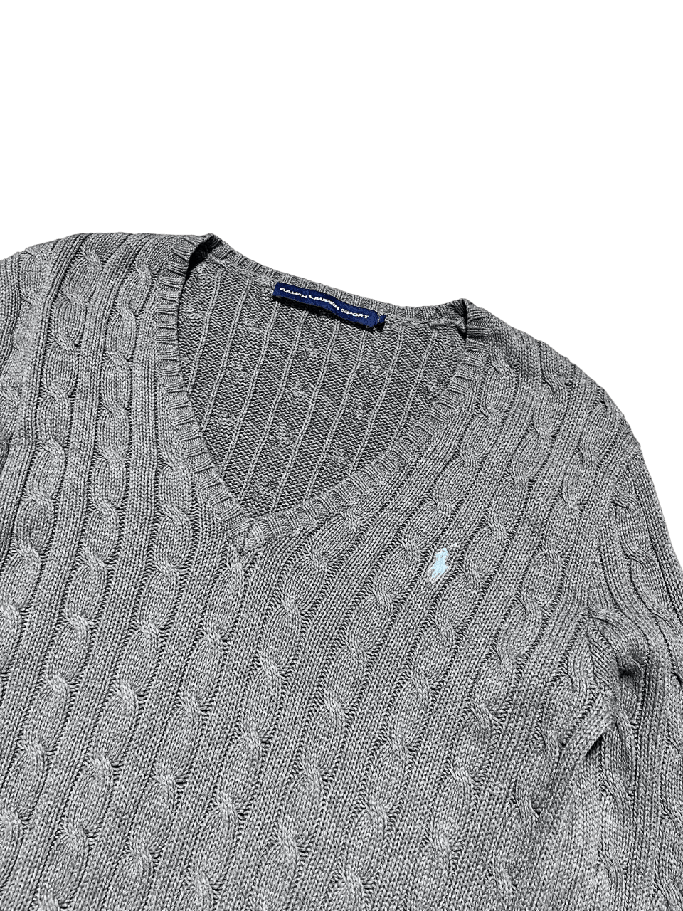 *Ralph Lauren Knitted V-Neck (Women L)