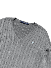 *Ralph Lauren Knitted V-Neck (Women L)