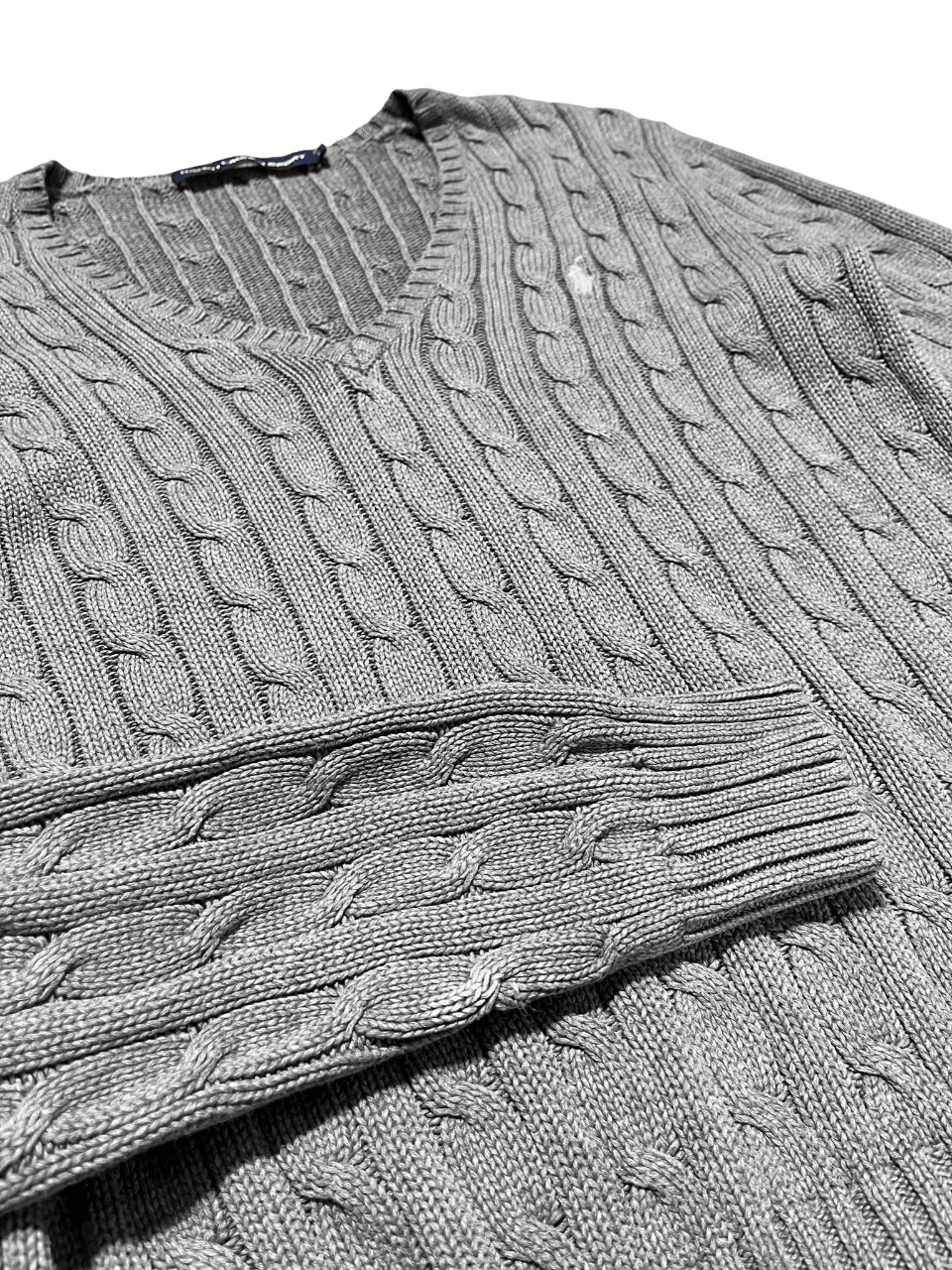 *Ralph Lauren Knitted V-Neck (Women L)