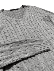 *Ralph Lauren Knitted V-Neck (Women L)