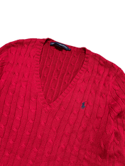 *Ralph Lauren Knitted V-Neck (Women L)