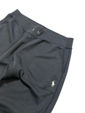 Fekete Ralph Lauren streetwear nadrág hímzett logóval, prémium vintage stílusban