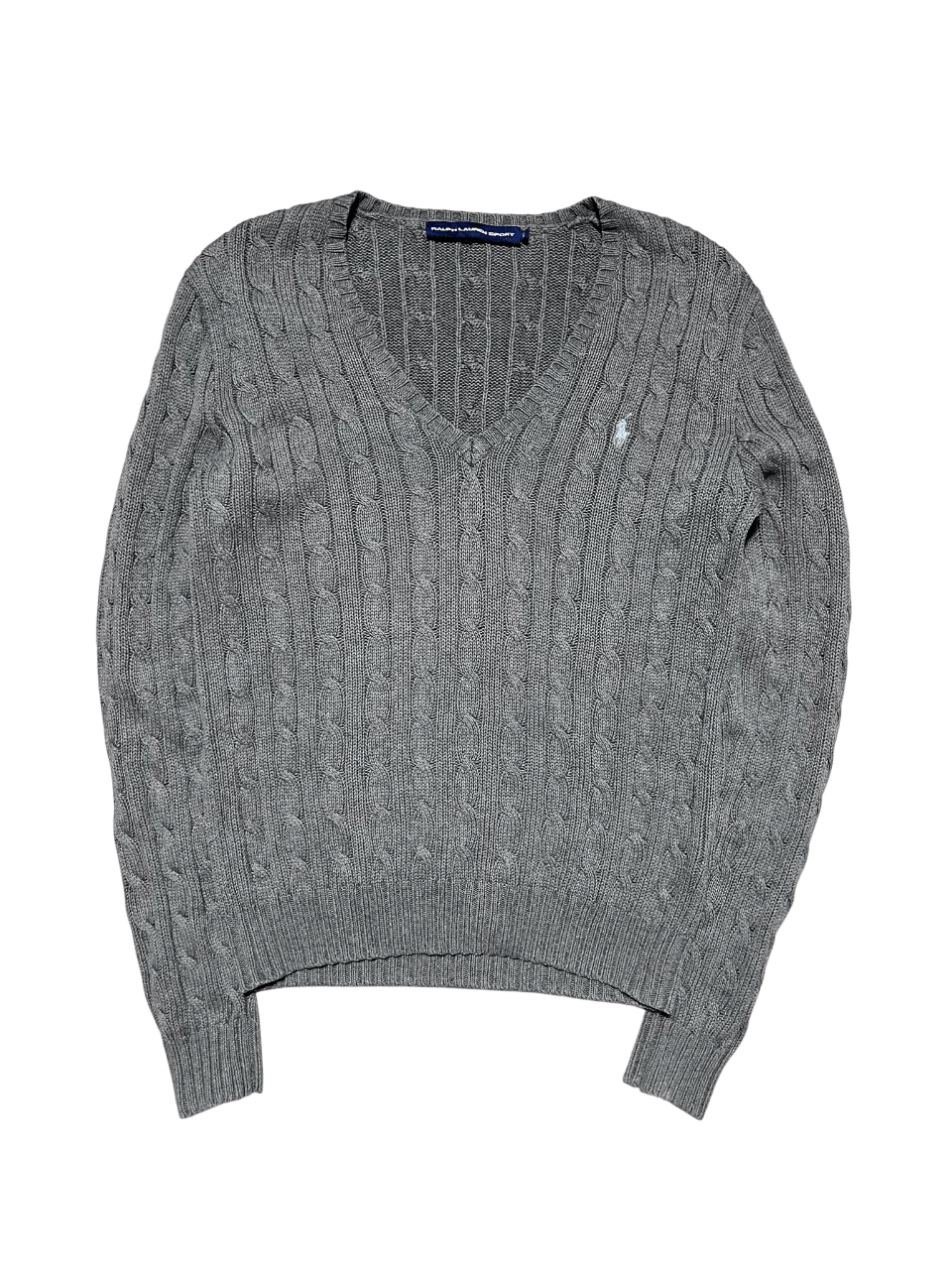 *Ralph Lauren Knitted V-Neck (Women L)