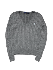 *Ralph Lauren Knitted V-Neck (Women L)