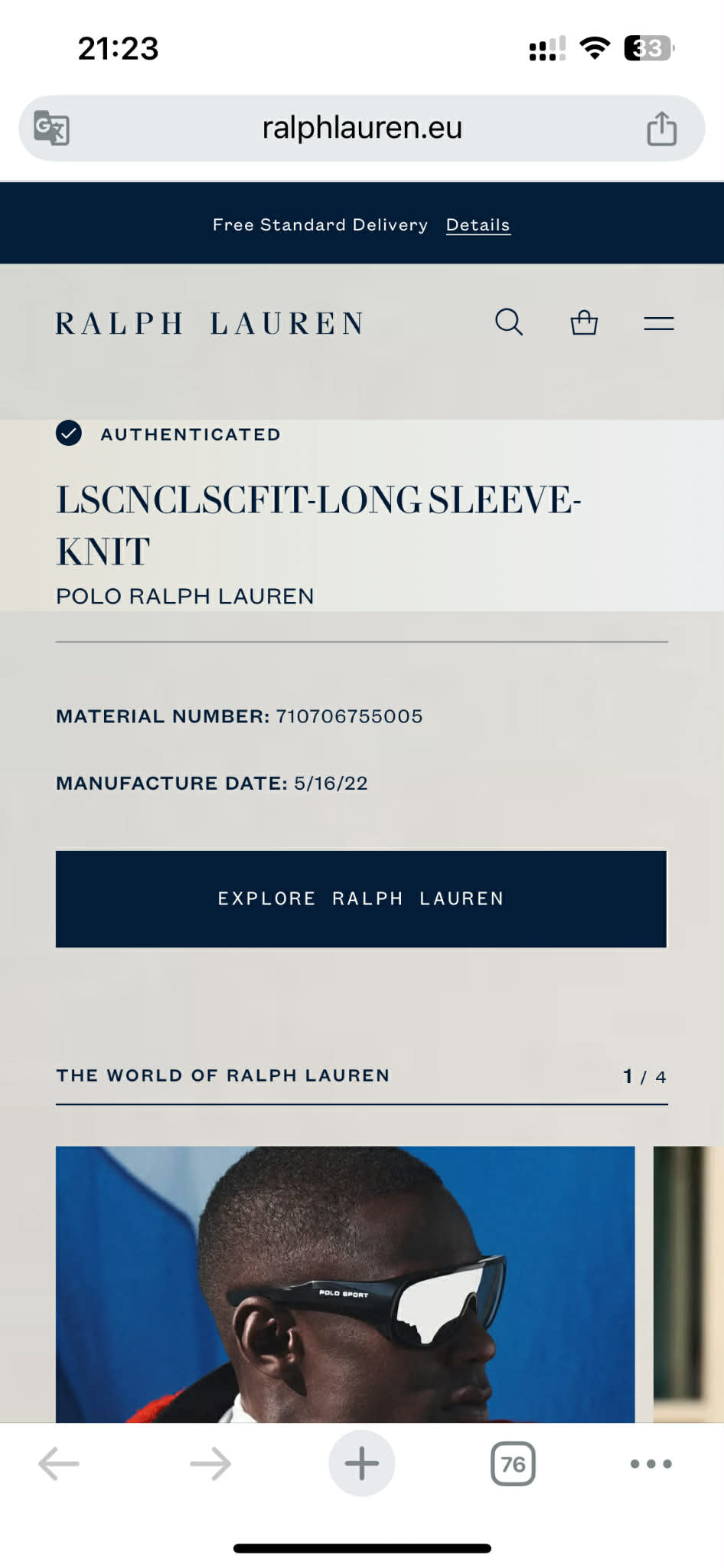 Ralph Lauren Longsleeve (M)