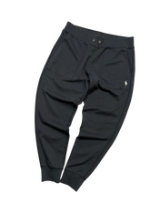 Fekete Ralph Lauren streetwear melegítőnadrág hímzett logóval, vintage stílus