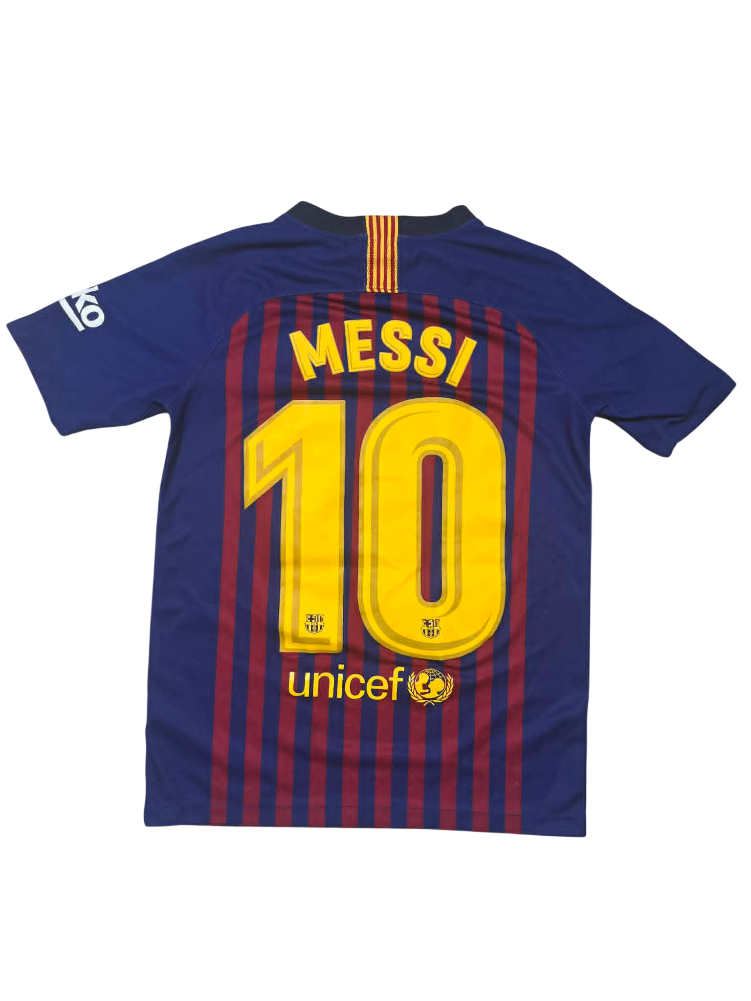 2018/19 BARCELONA MESSI #10 HOME SHIRT (XS) NIKE