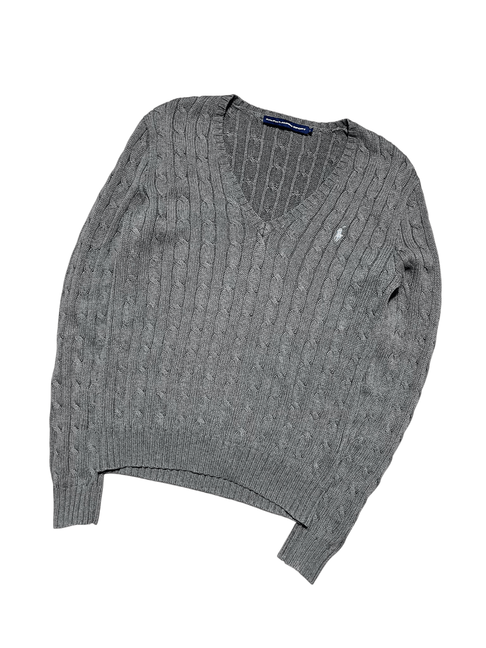 *Ralph Lauren Knitted V-Neck (Women L)